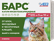Капли Барс д/к от 5-10кг