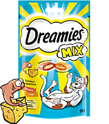 Dreamies Микс лосось и сыр 60гр