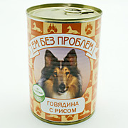 Конс. Ем без проблем говядина с рисом д/с 410г