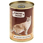Конс. Кошачье Счастье мясное ассорти д/к 410г