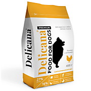 Delicana д/с мел. пород 400гр Курица с овощи